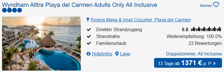 Flüge nach Cancun (Mexiko) schon ab 419€ von Frankfurt oder München zur ...